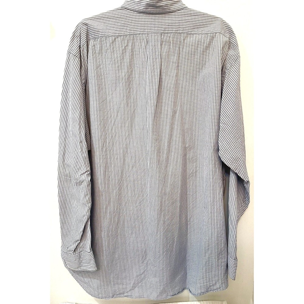 Ralph Lauren Shirt Mens Sz XL Button Front Blake Long Sleeve Cotton Blue Check - Picture 3 of 5